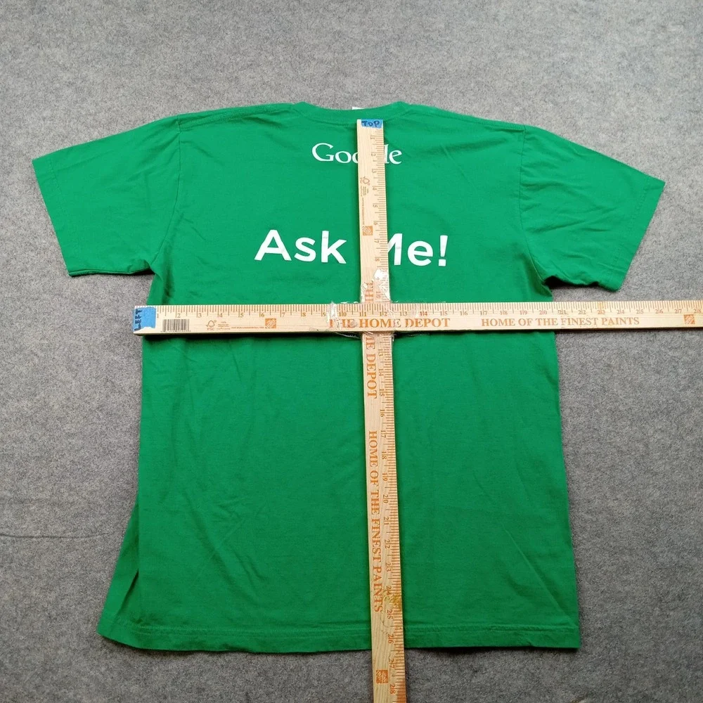 Google Shirt Mens Large Green Tech Computer Internal Systems Promo USA Vintage - Picture 5 of 8